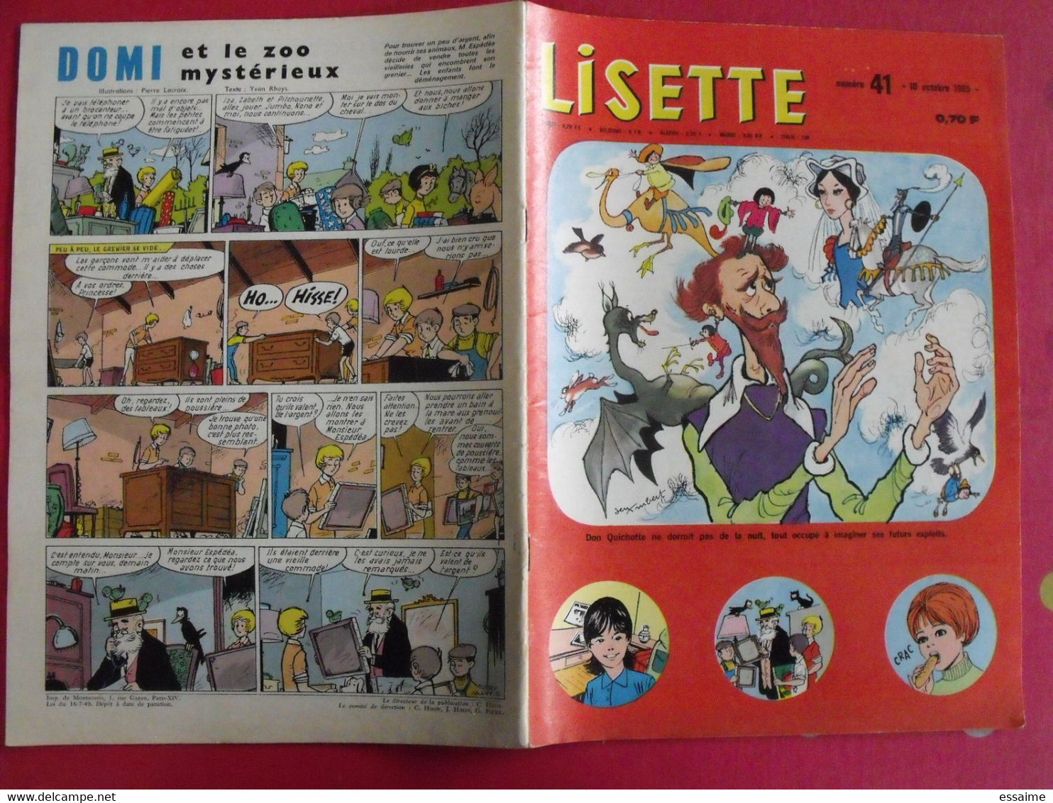 Lisette. 21 n° de 1965. lacroix lay tiky fusco francey marcello. à redécouvrir G.H.