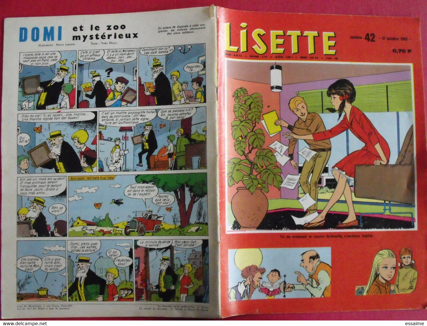 Lisette. 21 n° de 1965. lacroix lay tiky fusco francey marcello. à redécouvrir G.H.