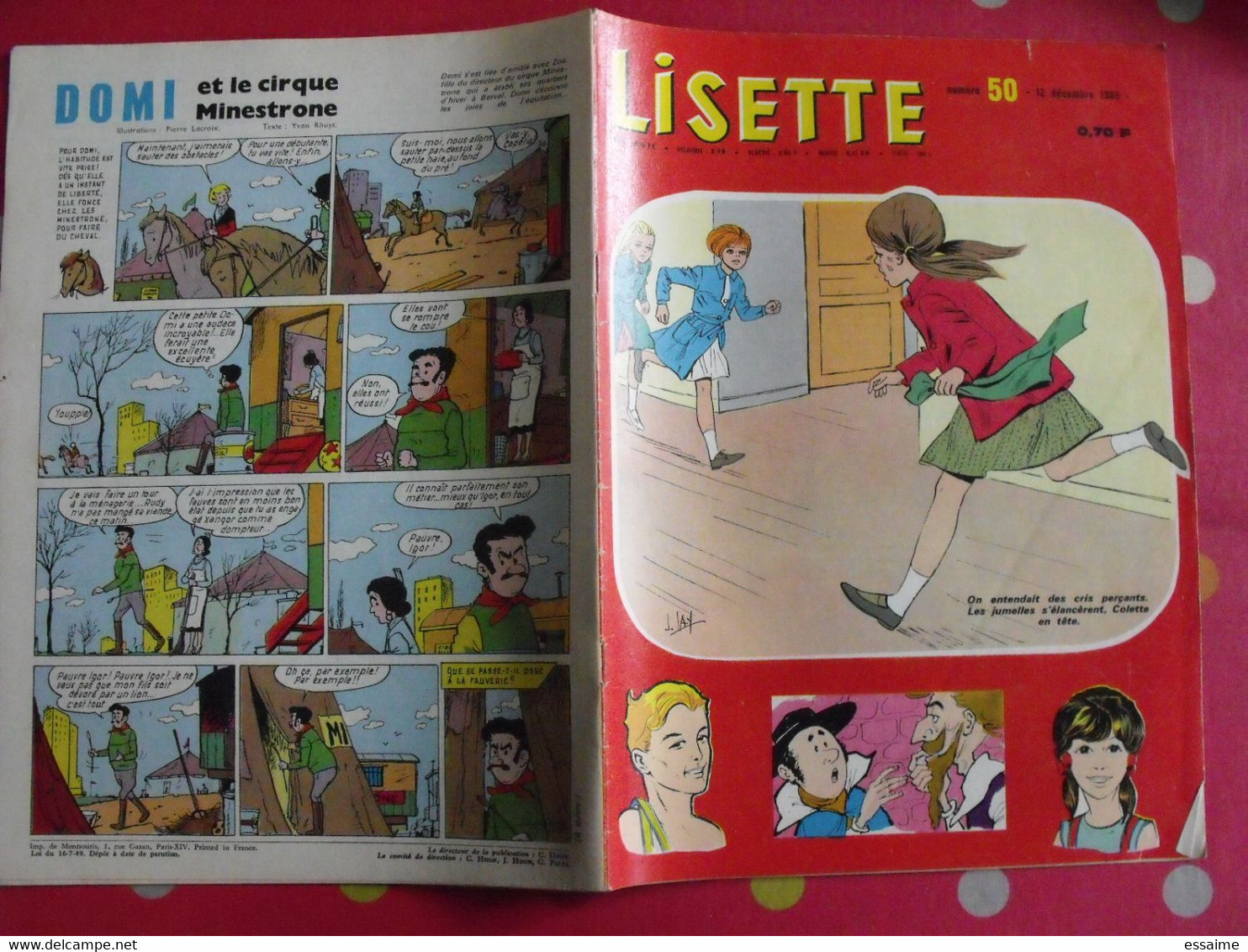 Lisette. 21 n° de 1965. lacroix lay tiky fusco francey marcello. à redécouvrir G.H.