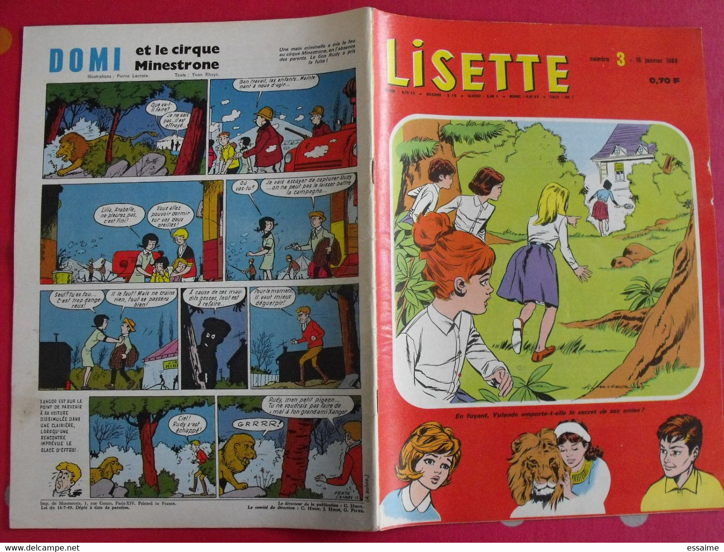 Lisette. 22 n° de 1966. lacroix lay tiky fusco francey marcello dufossé trubert. à redécouvrir G.H.