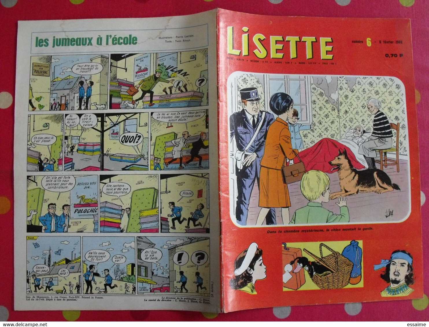 Lisette. 22 n° de 1966. lacroix lay tiky fusco francey marcello dufossé trubert. à redécouvrir G.H.