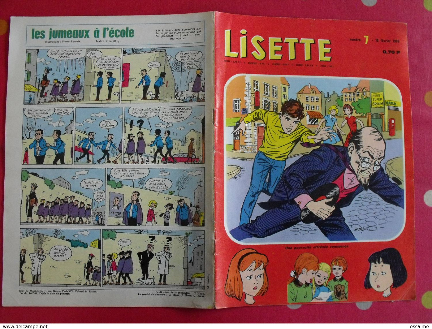 Lisette. 22 n° de 1966. lacroix lay tiky fusco francey marcello dufossé trubert. à redécouvrir G.H.