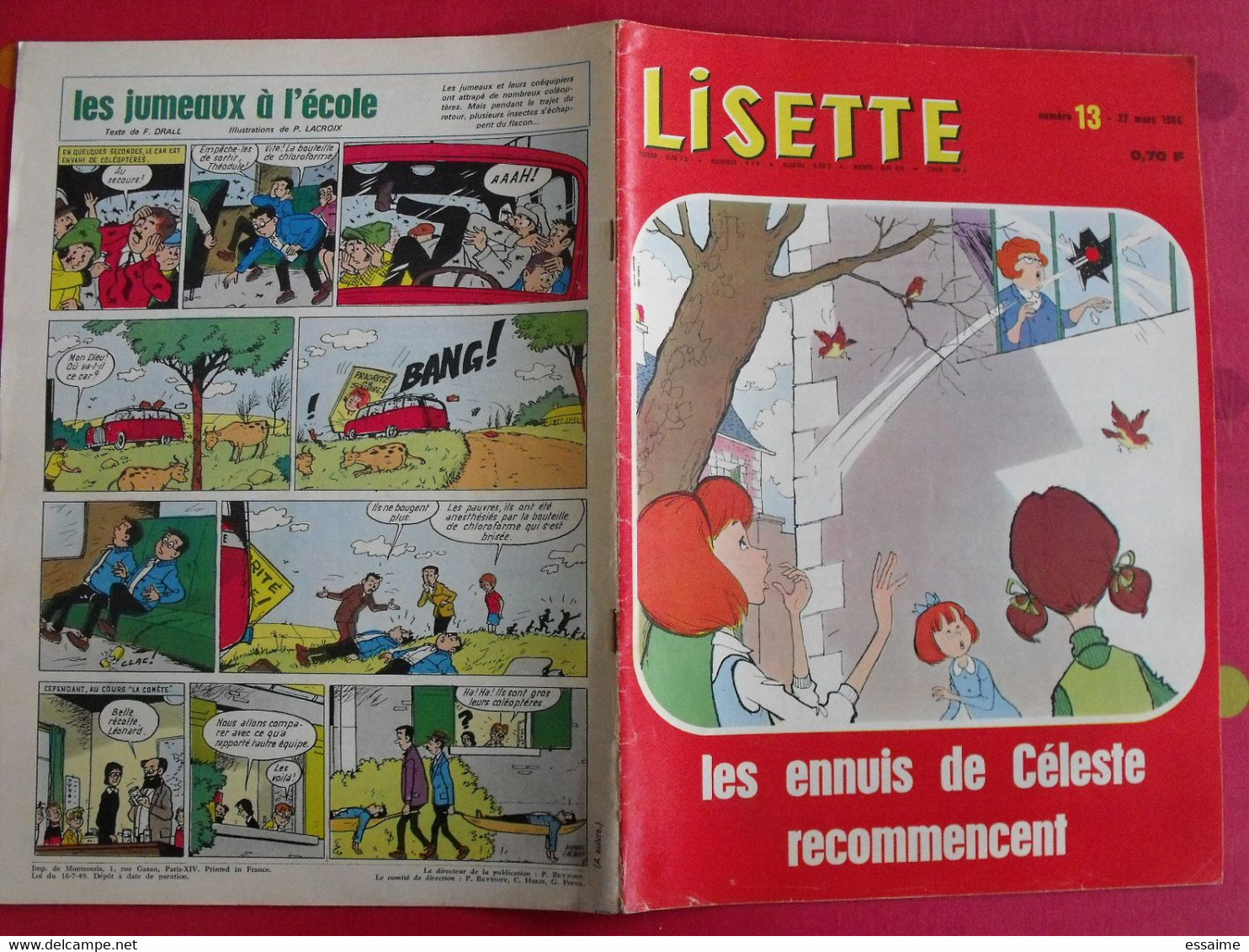 Lisette. 22 n° de 1966. lacroix lay tiky fusco francey marcello dufossé trubert. à redécouvrir G.H.