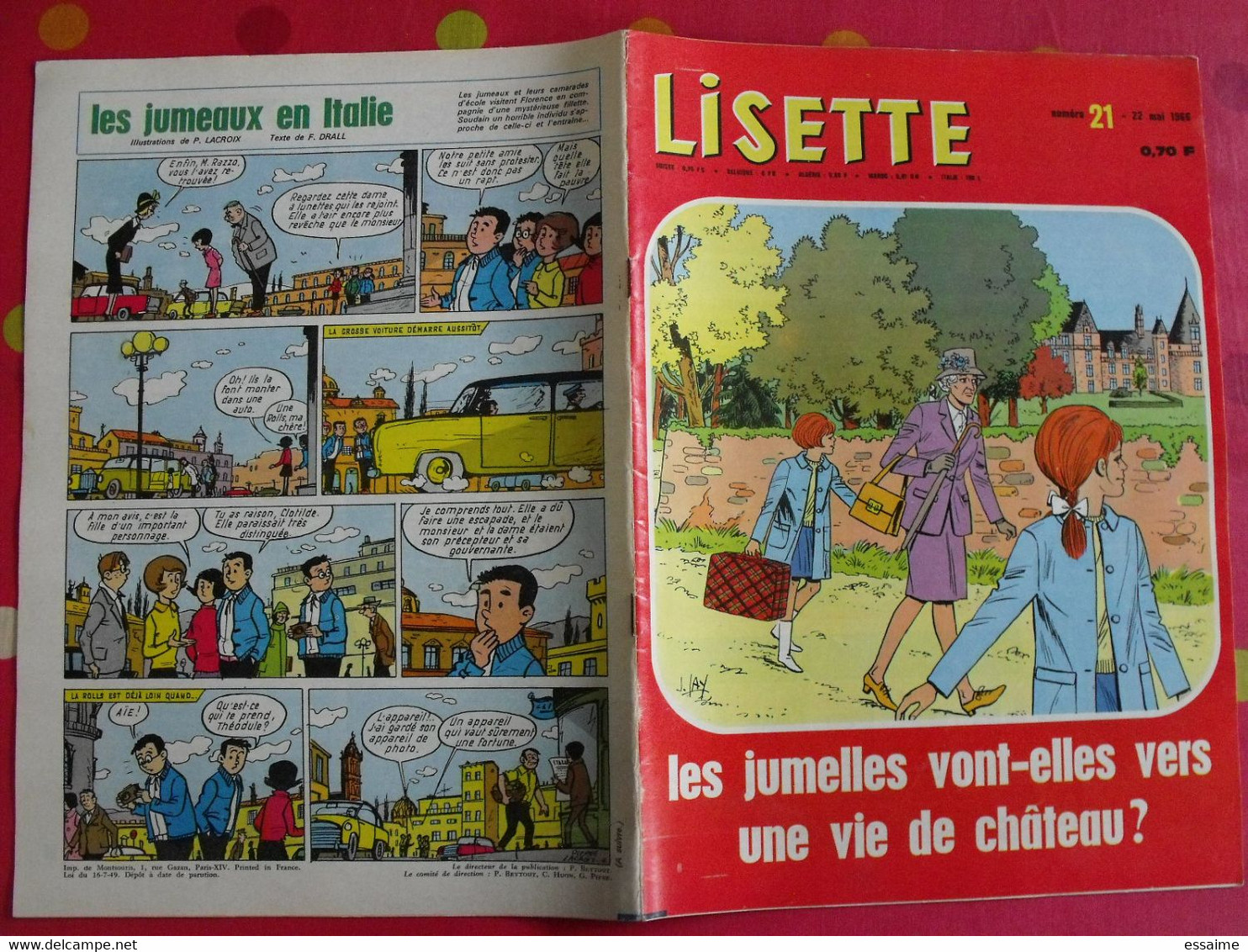 Lisette. 22 n° de 1966. lacroix lay tiky fusco francey marcello dufossé trubert. à redécouvrir G.H.