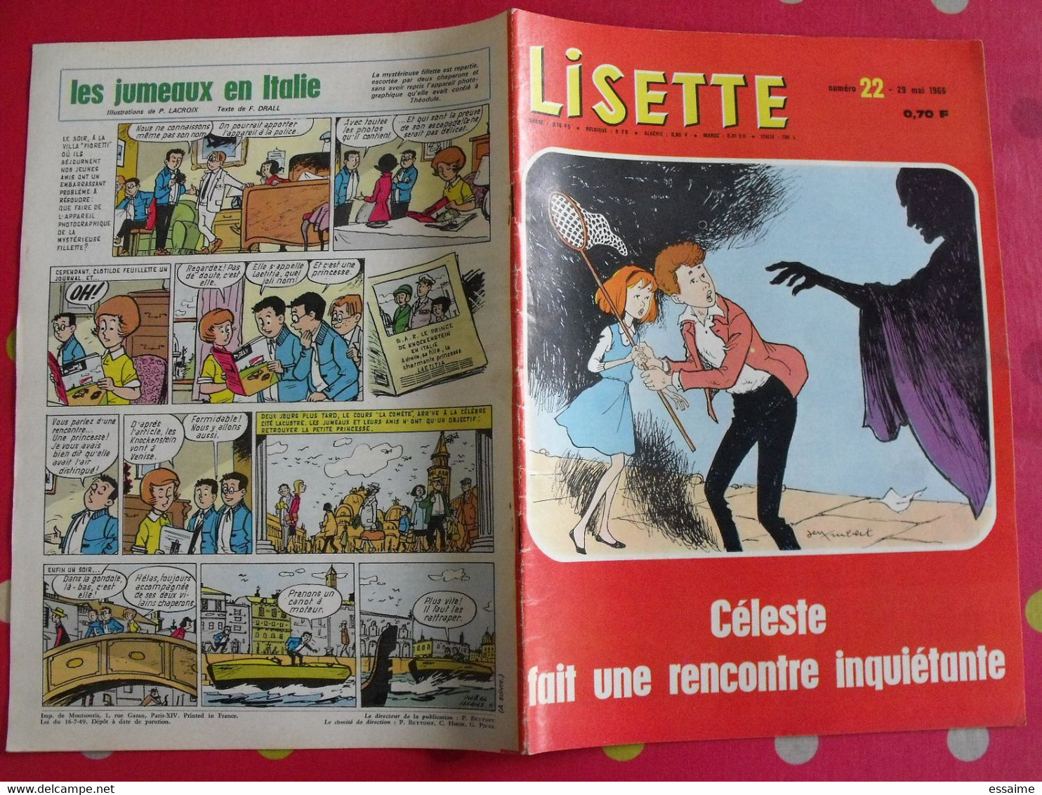 Lisette. 22 n° de 1966. lacroix lay tiky fusco francey marcello dufossé trubert. à redécouvrir G.H.