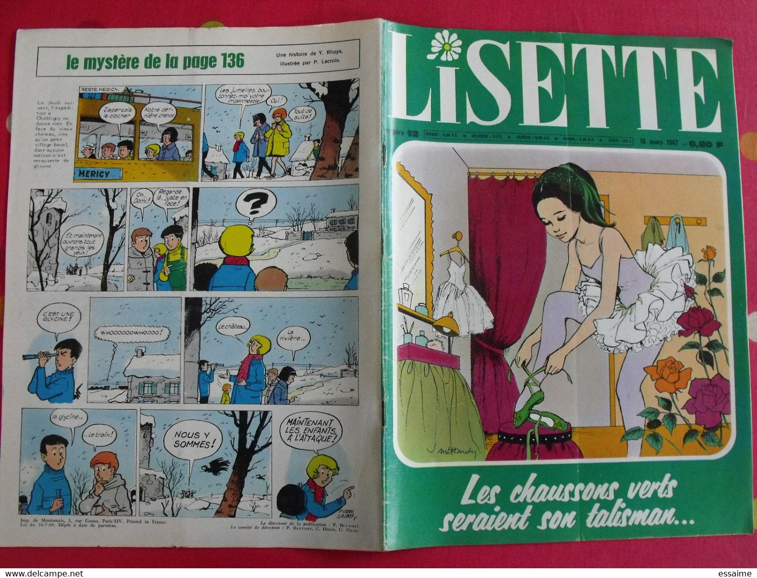 Lisette. 16 n° de 1967. lacroix lay tiky fusco francey marcello dufossé trubert dutronc. à redécouvrir G.H.