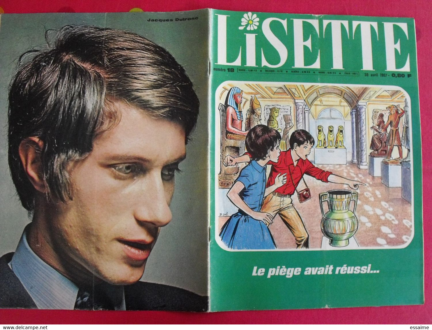 Lisette. 16 n° de 1967. lacroix lay tiky fusco francey marcello dufossé trubert dutronc. à redécouvrir G.H.