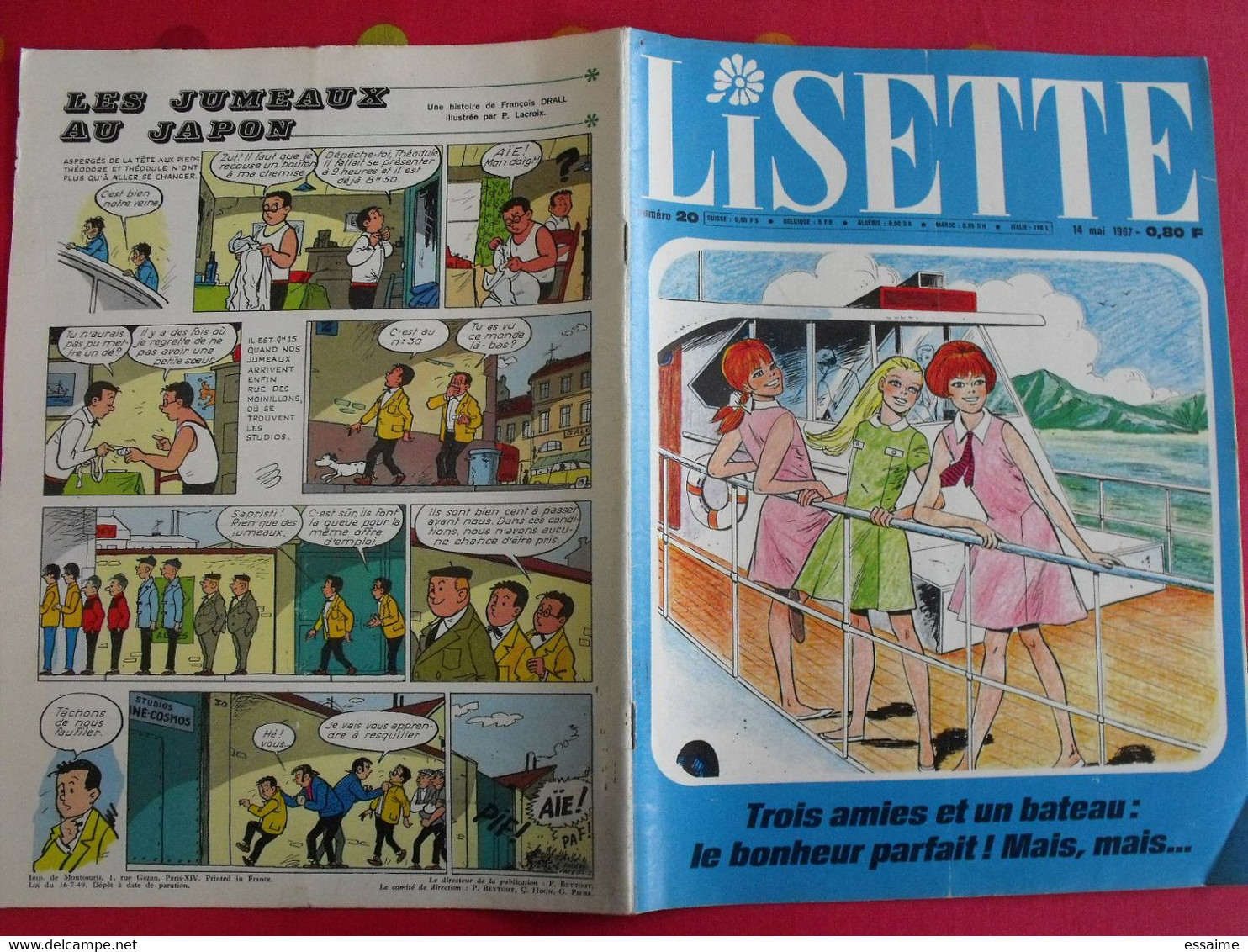 Lisette. 16 n° de 1967. lacroix lay tiky fusco francey marcello dufossé trubert dutronc. à redécouvrir G.H.