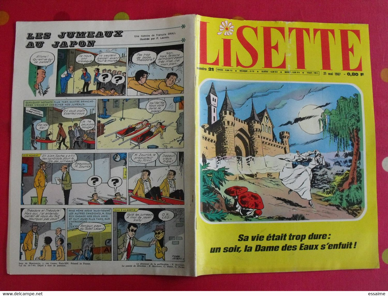 Lisette. 16 n° de 1967. lacroix lay tiky fusco francey marcello dufossé trubert dutronc. à redécouvrir G.H.