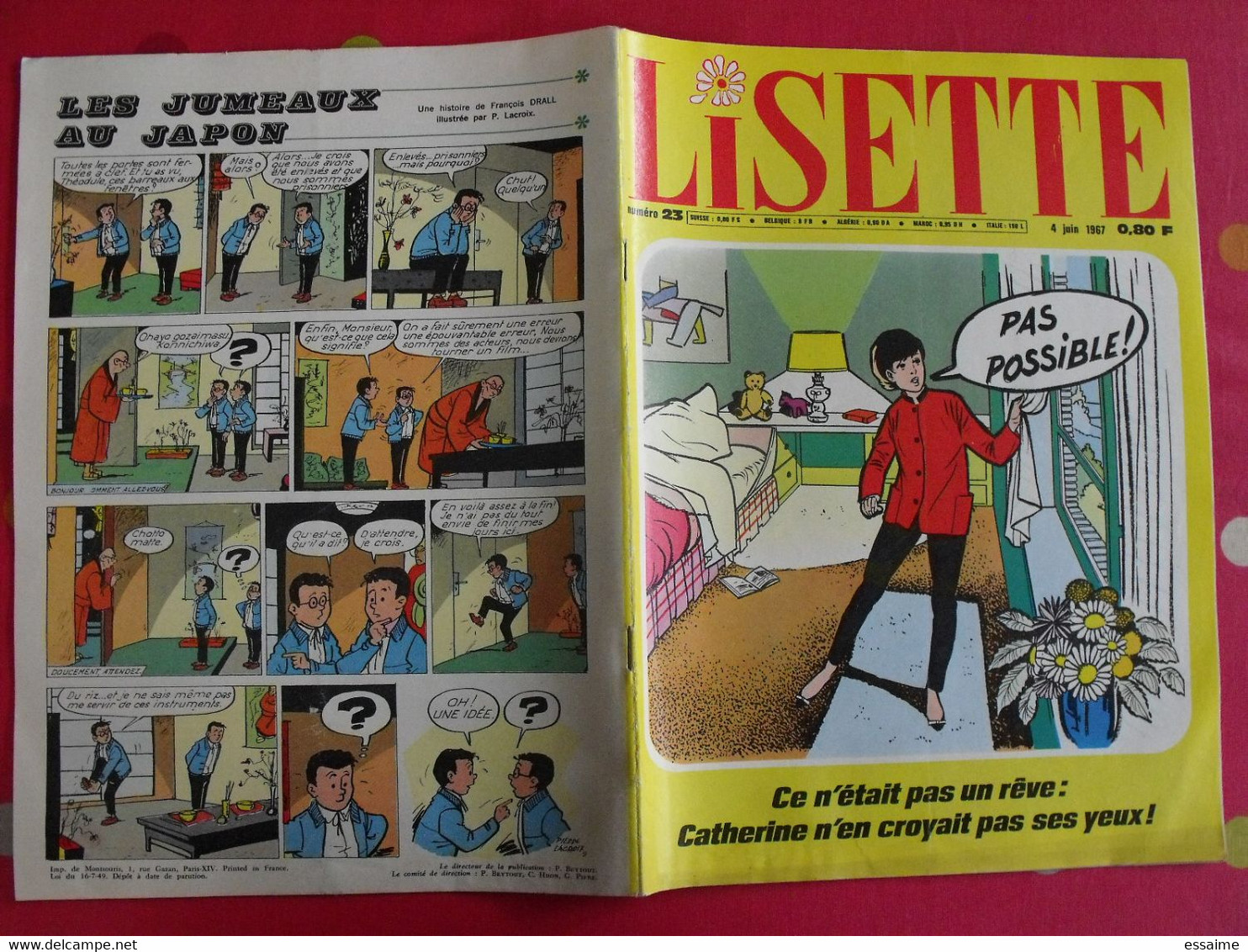 Lisette. 16 n° de 1967. lacroix lay tiky fusco francey marcello dufossé trubert dutronc. à redécouvrir G.H.