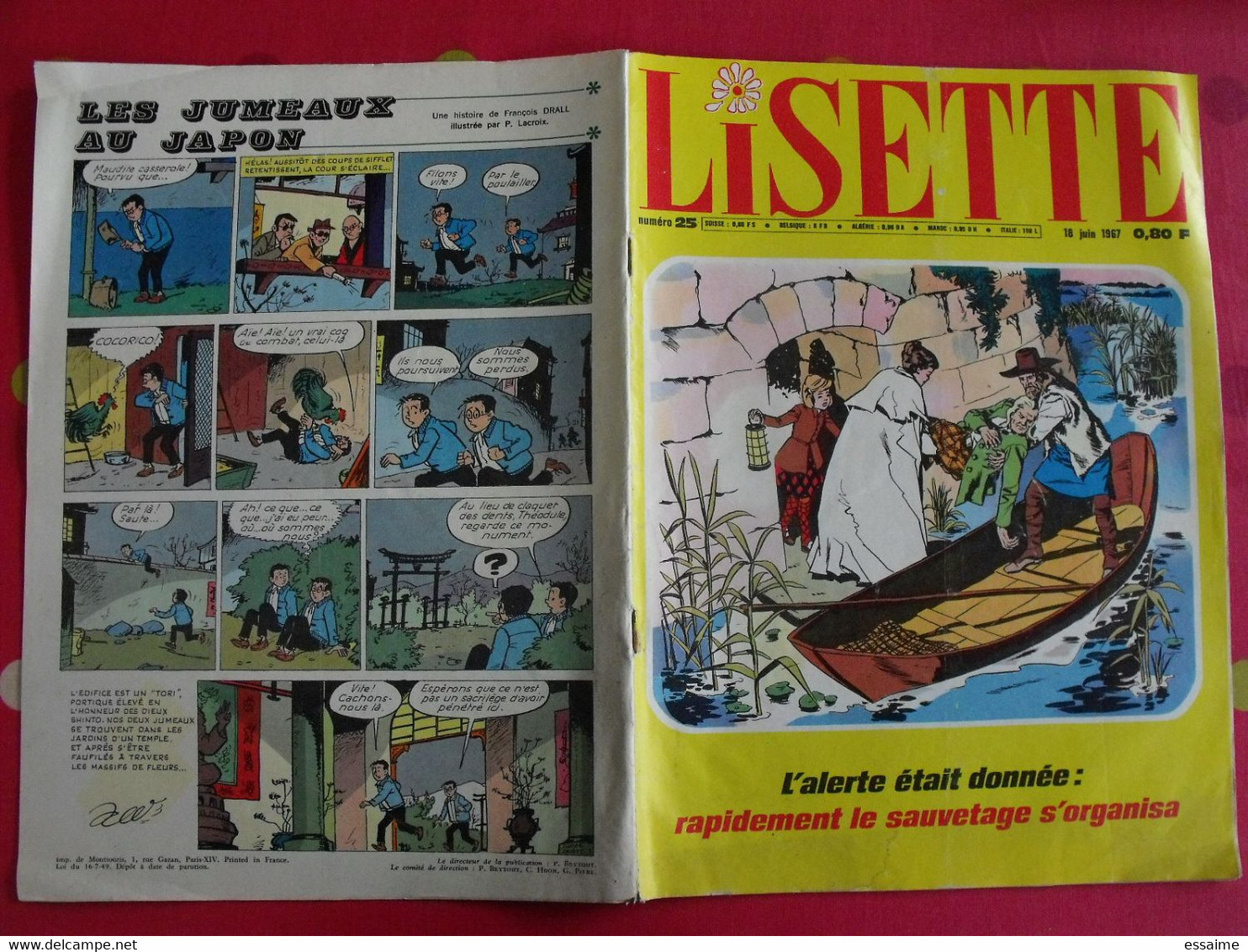 Lisette. 16 n° de 1967. lacroix lay tiky fusco francey marcello dufossé trubert dutronc. à redécouvrir G.H.