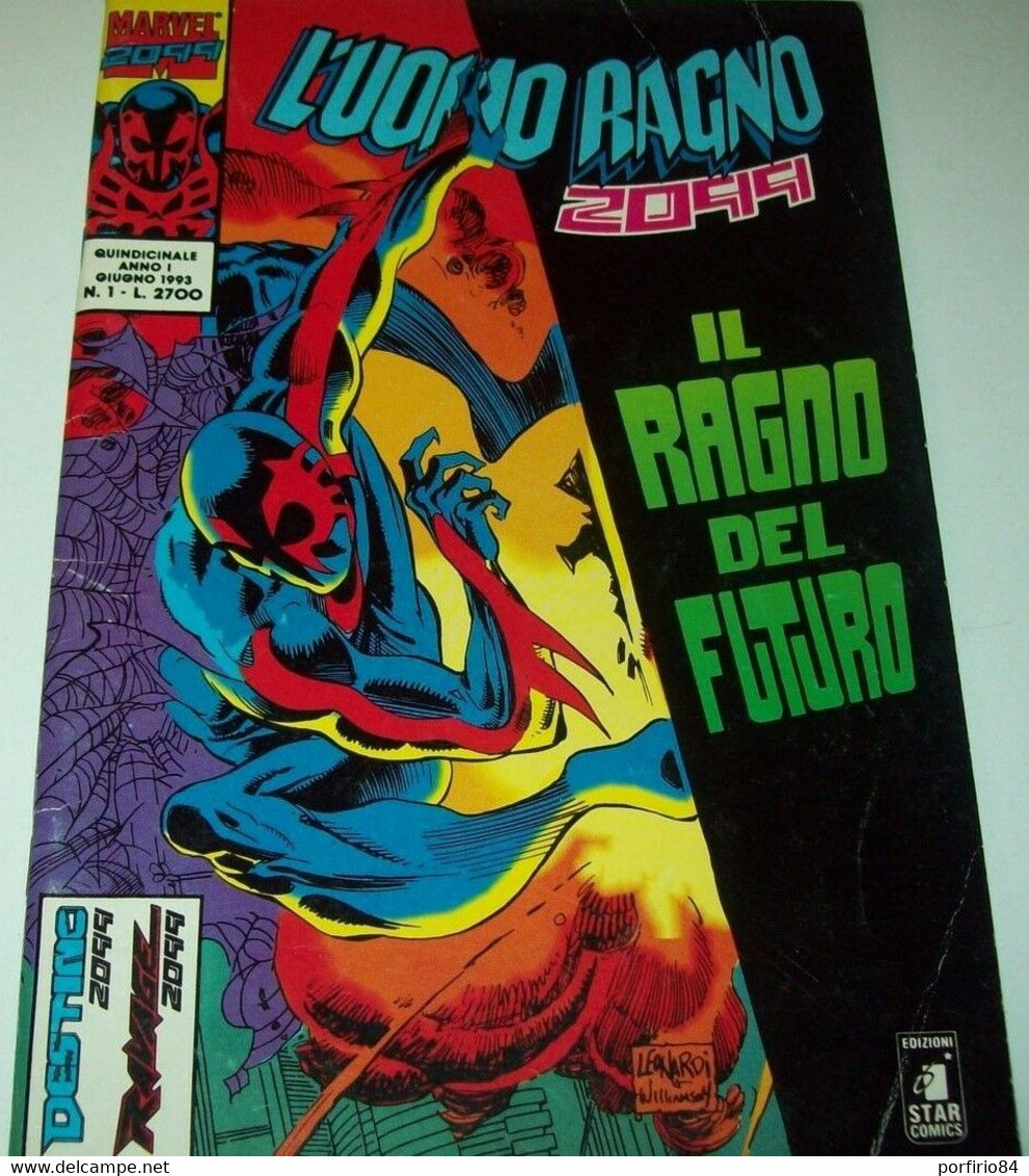 L'UOMO RAGNO 2099 STAR COMICS MARVEL N.1-IL RAGNO DEL FUTURO-GIUGNO 1993 - L'uomo Ragno