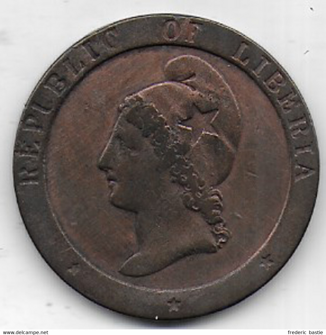 LIBERIA  -   2 Cents  1862 - Liberia