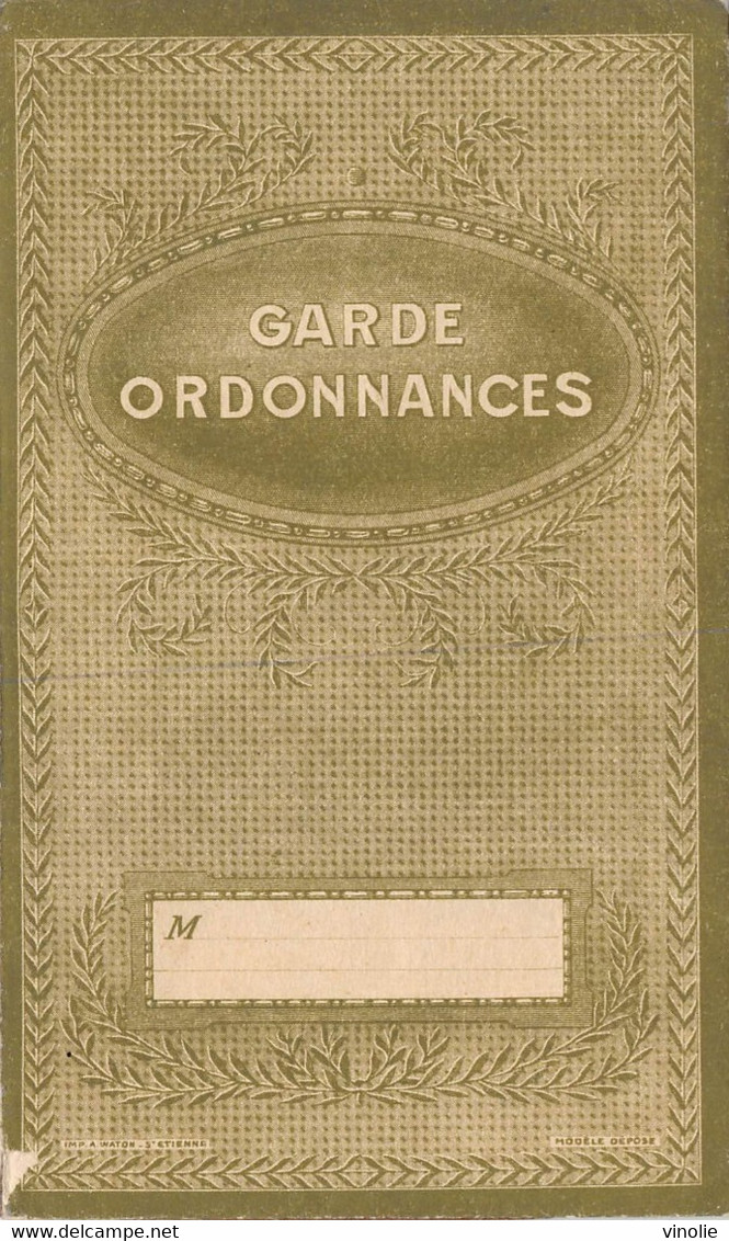 P-T-DH-22-2500 : POCHETTE D'ORDONNANCES. PHARMACIE A. RIALLAND. SAINT-NAZAIRE-SUR-LOIRE - Saint Nazaire