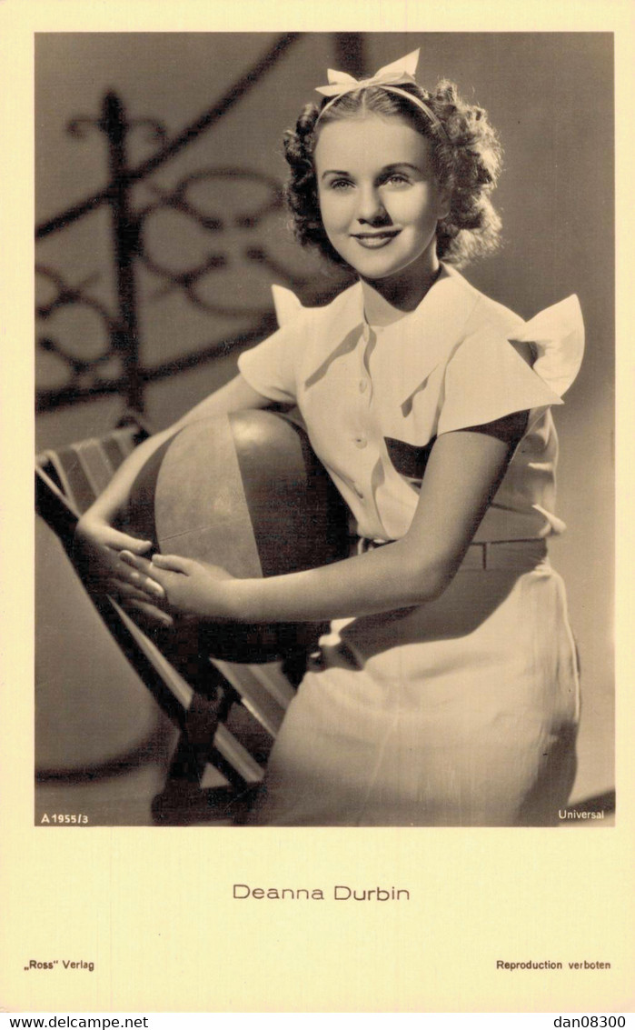 DEANNA DURBIN 4/12/21 17/04/13 CANADO FRANCAISE  CHANTEUSE ET ACTRICE DE COMEDIE MUSICALE MIS FIN A SA CARRIERE A 28 ANS - Artistas