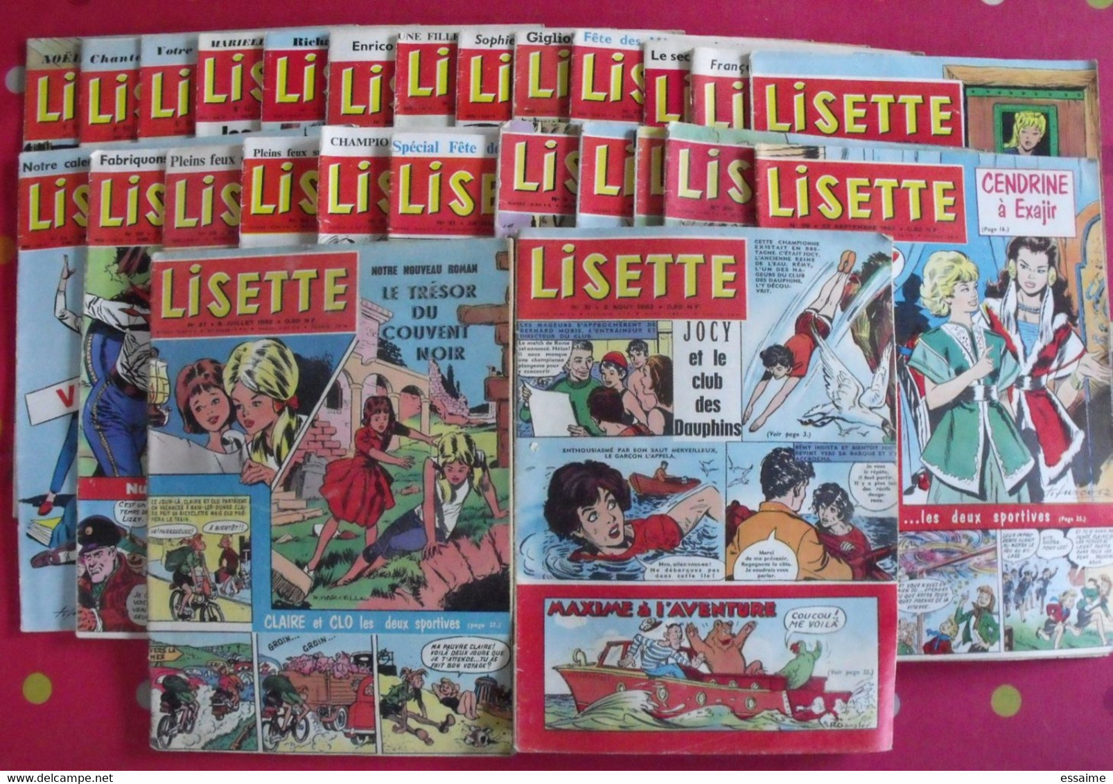 Lisette. 26 N° De 1962, 1963, 1964. Lacroix Lay Tiky Fusco Francey Marcello. à Redécouvrir G.H. - Lisette