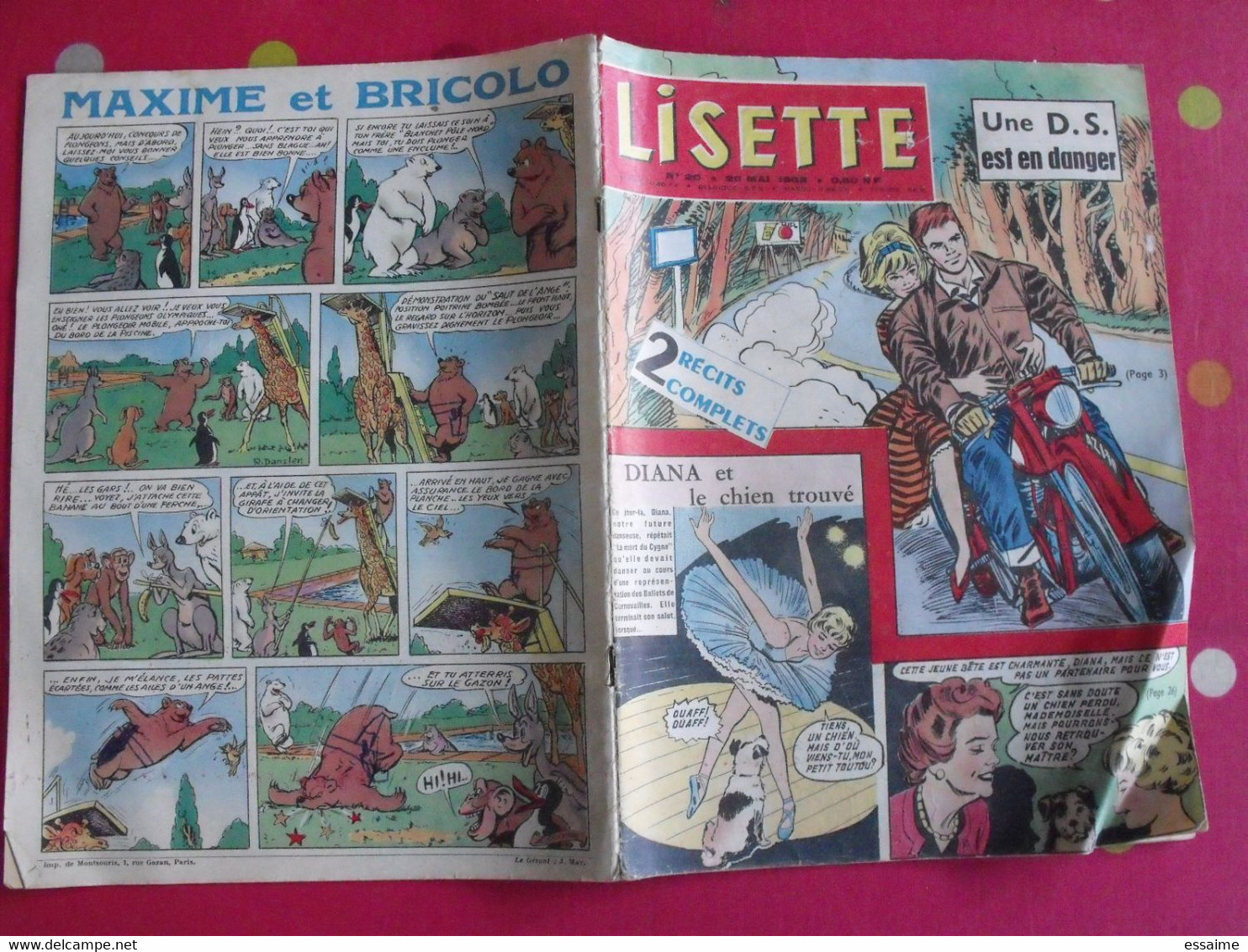 Lisette. 26 n° de 1962, 1963, 1964. lacroix lay tiky fusco francey marcello. à redécouvrir G.H.