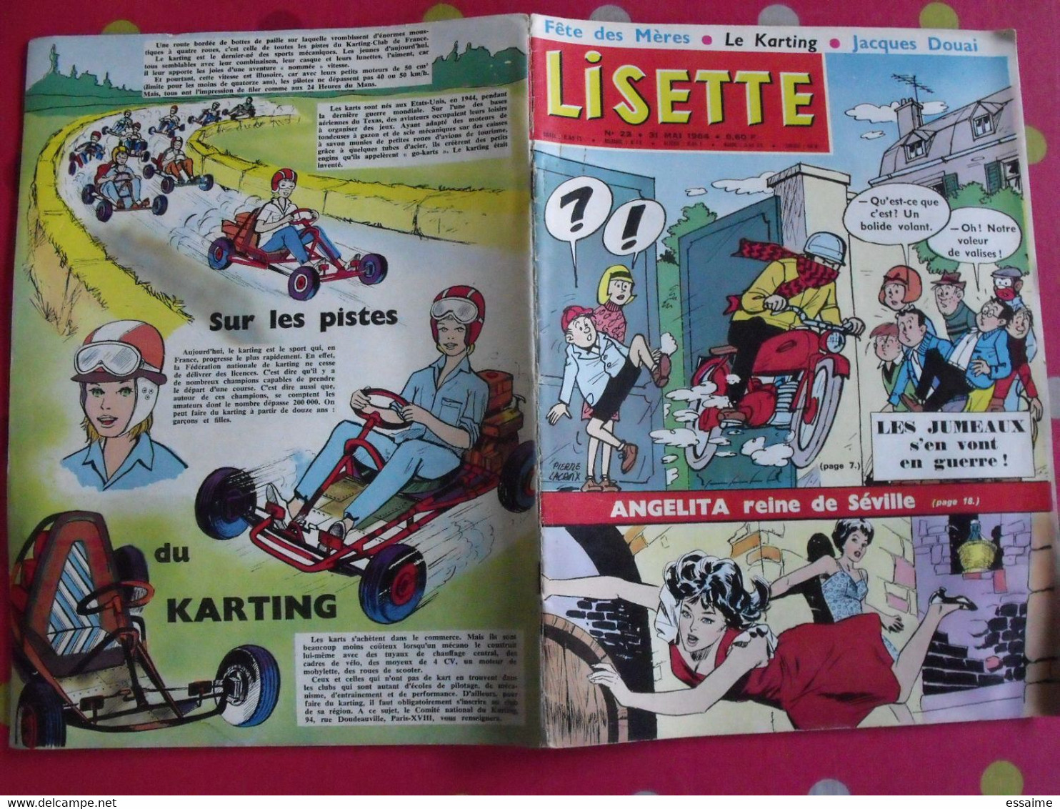 Lisette. 26 n° de 1962, 1963, 1964. lacroix lay tiky fusco francey marcello. à redécouvrir G.H.