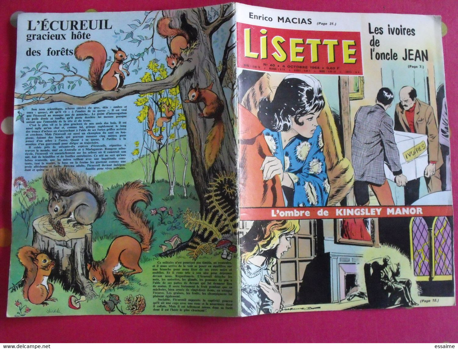 Lisette. 26 n° de 1962, 1963, 1964. lacroix lay tiky fusco francey marcello. à redécouvrir G.H.