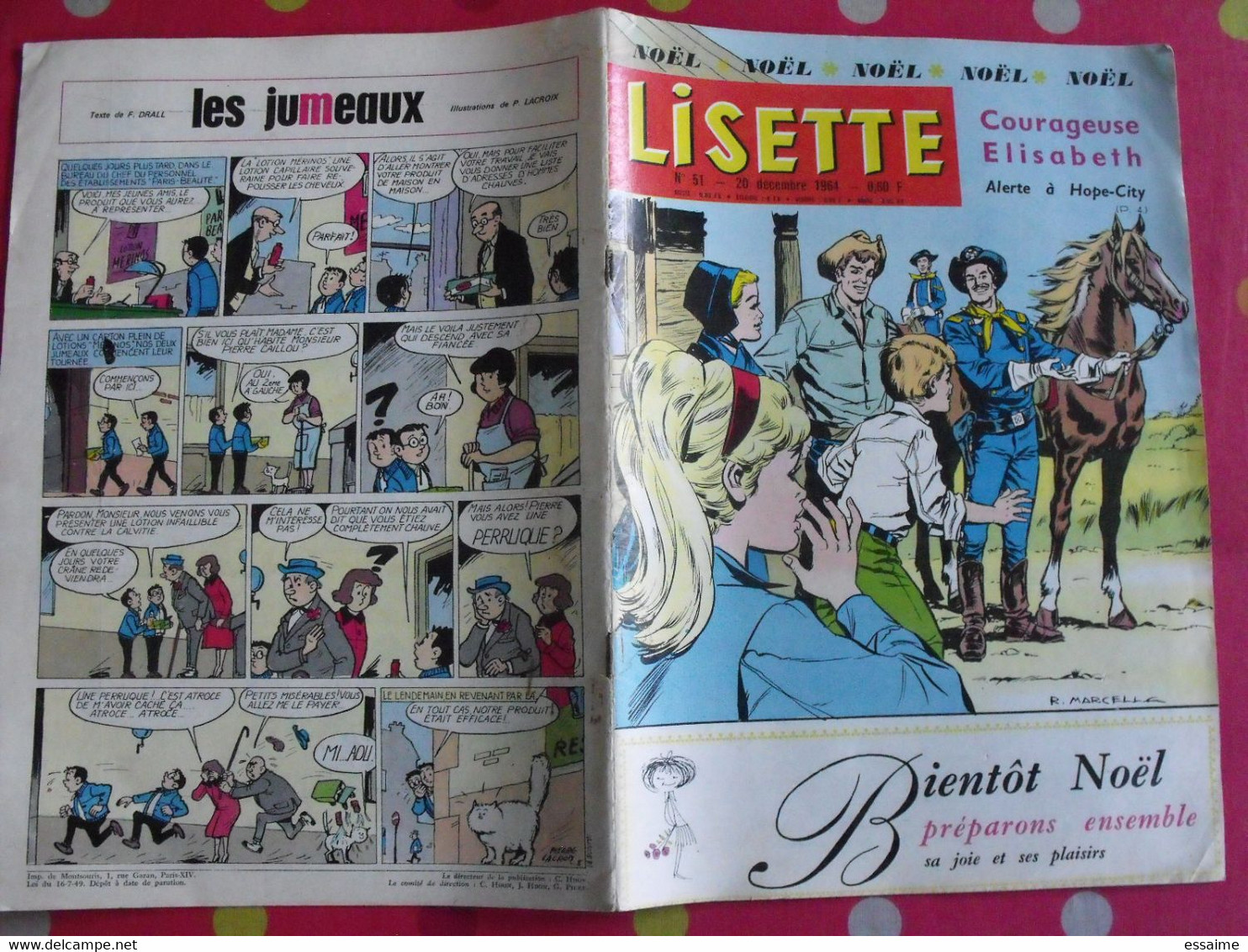 Lisette. 26 n° de 1962, 1963, 1964. lacroix lay tiky fusco francey marcello. à redécouvrir G.H.