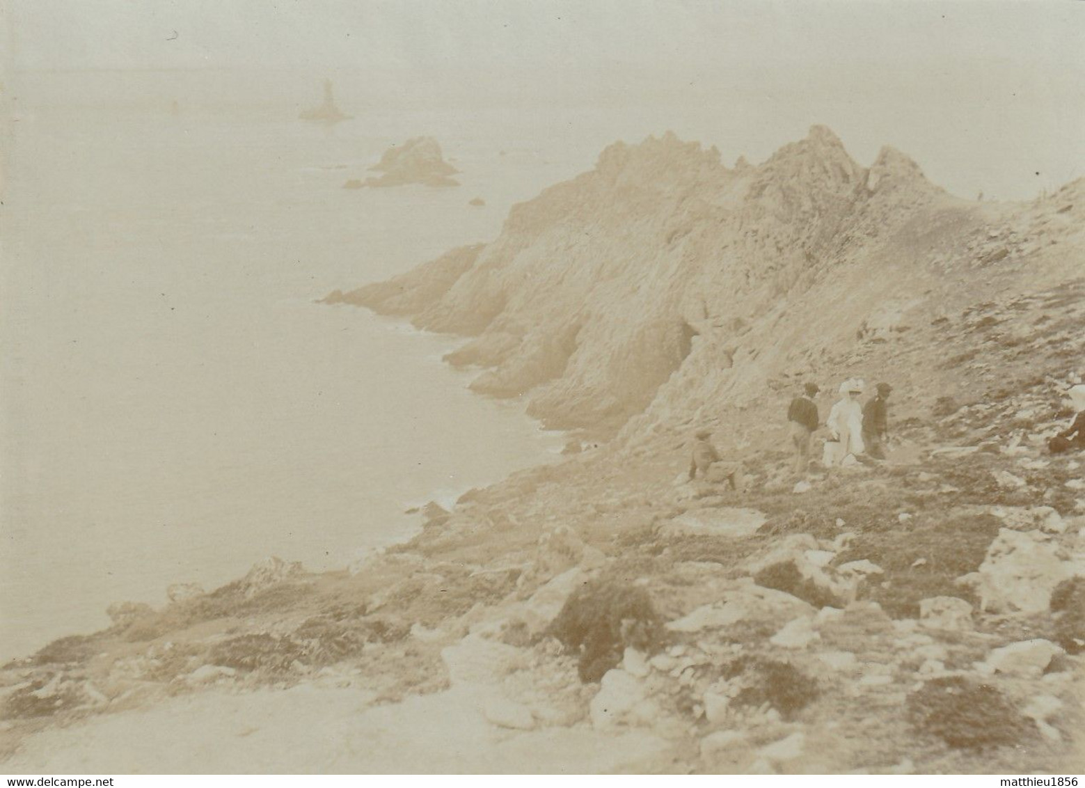 Photo Vers 1889 Pointe-du-Raz-de-Sein (Plogoff) - Phare De La Vieille (A237) - Plogoff