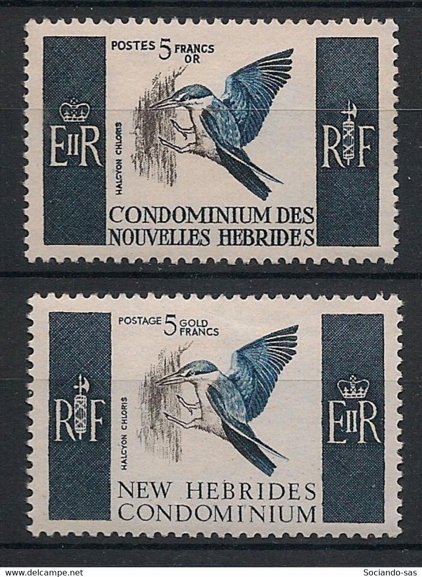 NOUVELLES HEBRIDES - 1967 - N°Yv. 255 à 256 - Oiseau / Bird - Série Complète - Neuf Luxe ** / MNH / Postfrisch - Unused Stamps