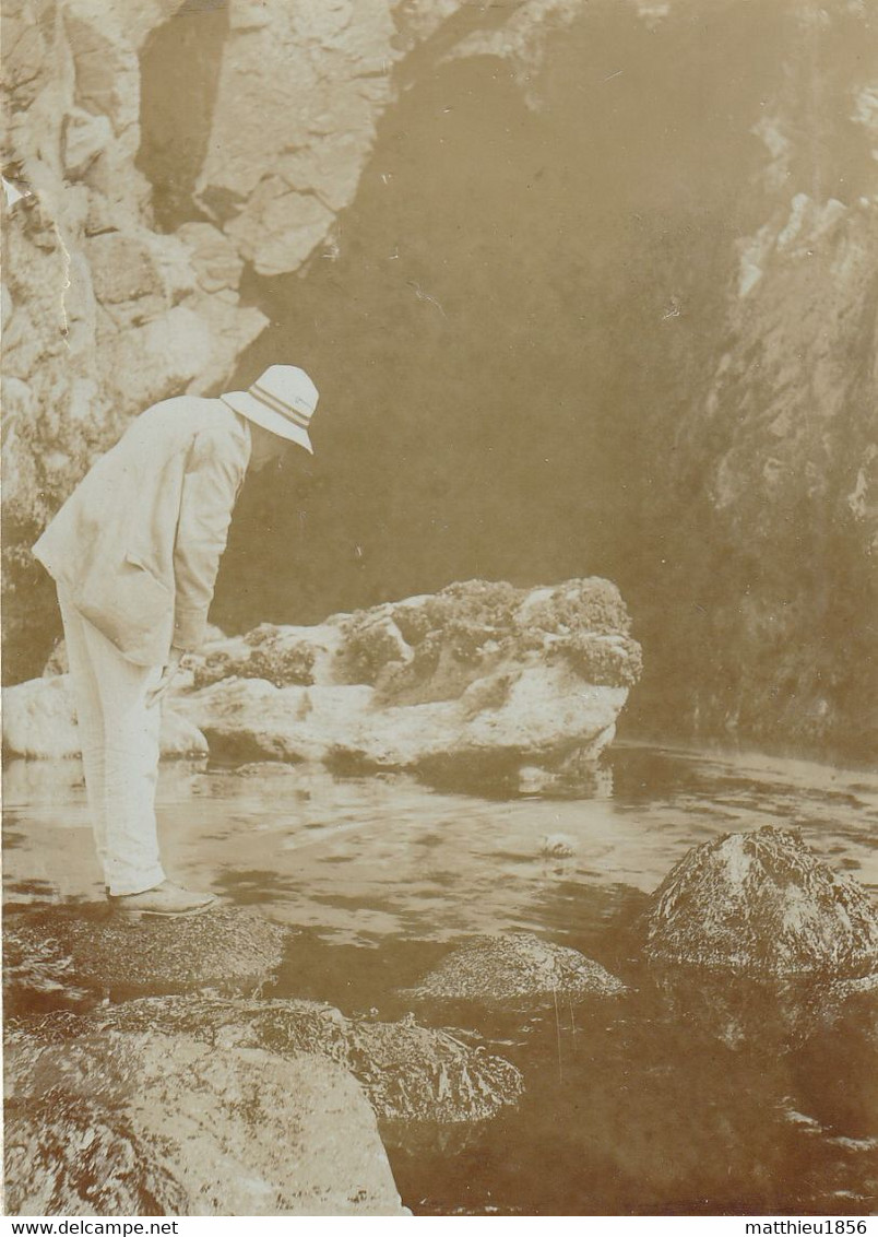 Photo Vers 1889 Pointe-du-Raz-de-Sein (Plogoff) - Grotte Des Trépassés (A237) - Plogoff