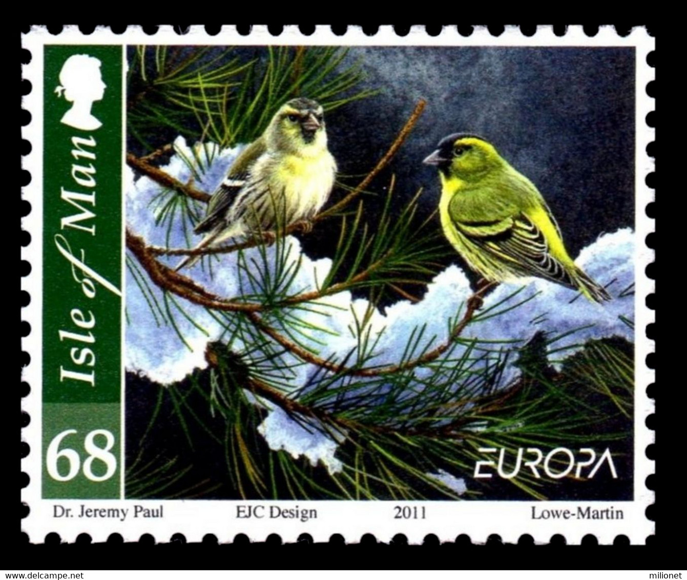 ISLA DE MAN ISLE OF MAN INSEL MAN 2011 EUROPA CEPT FORESTS Stamp With "EUROPA" Logo From Sheetlets (perf. 12 ½ X13) ** - 2011