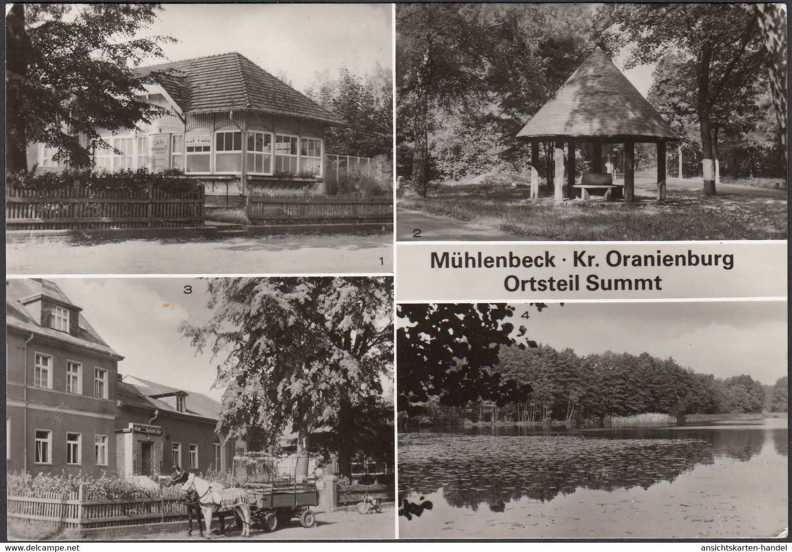 Mühlenbeck, Summt, Cafe Und Gaststätte Summter See, Pavillon, Gelaufen 1986 - Mühlenbeck