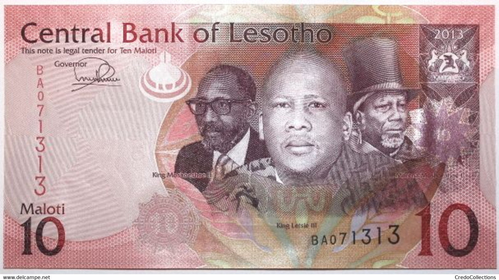 Lesotho - 10 Maloti - 2013 - PICK 21b - NEUF - Lesotho