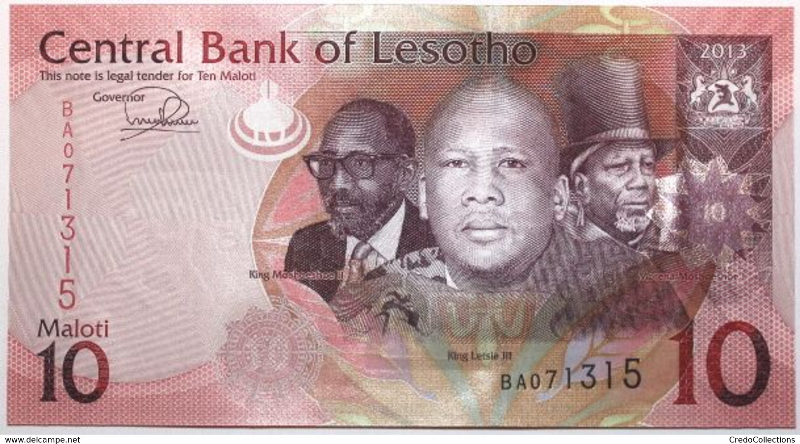 Lesotho - 10 Maloti - 2013 - PICK 21b - NEUF - Lesotho