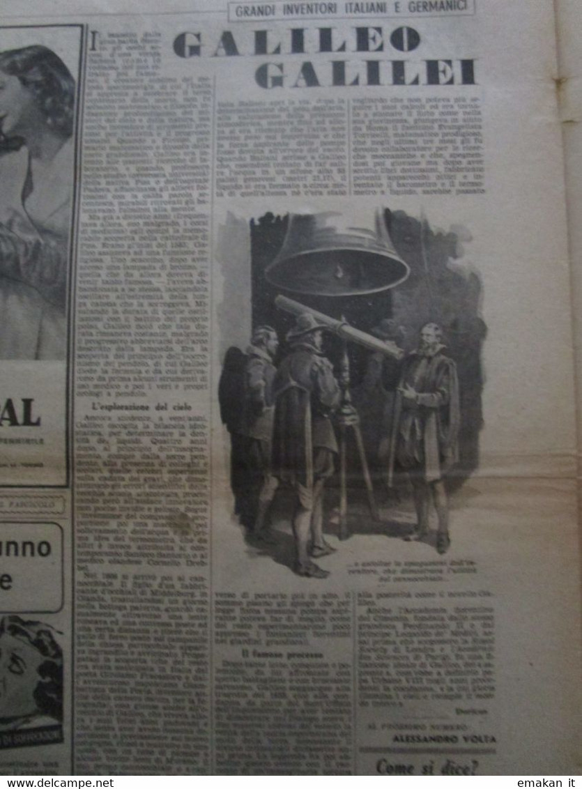 # DOMENICA DEL CORRIERE N 41 / 1941 TOBRUK / CARABINIERI / FRONTE RUSSO / GALILEO GALILEI - Premières éditions