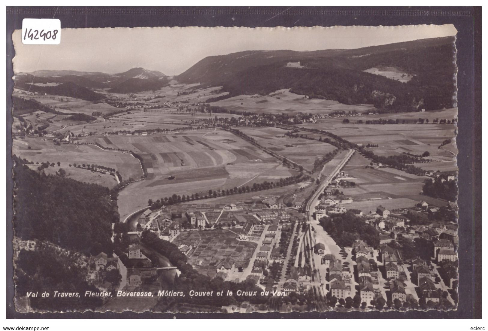 VAL DE TRAVERS - FLEURIER, BOVERESSE, MÔTIERS, COUVET ET LE CREUX DU VAN - TB - Couvet