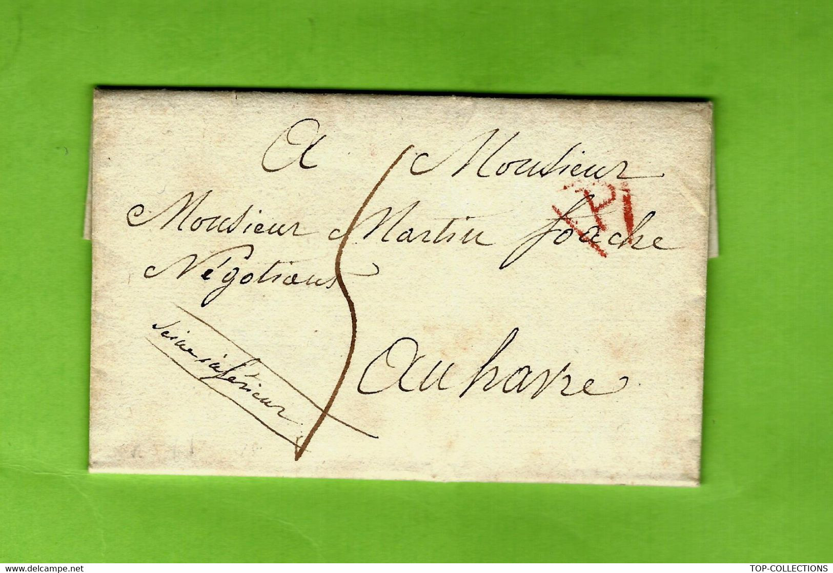 1811 LETTRE Sign. Par Comte Adrien De Malderrée PARIS Pour Martin FOACHE Le Havre ARMATEUR NEGRIER  GENEALOGIE - Other & Unclassified