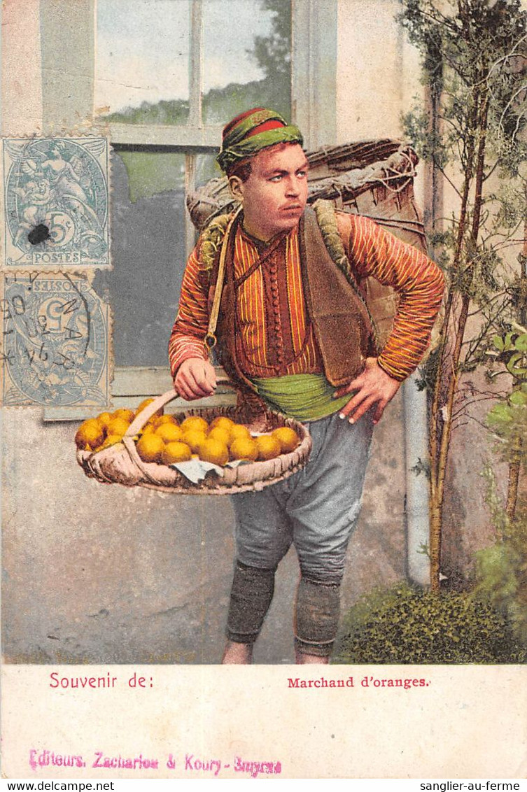 CPA TURQUIE MARCHAND D'ORANGES - Turquie