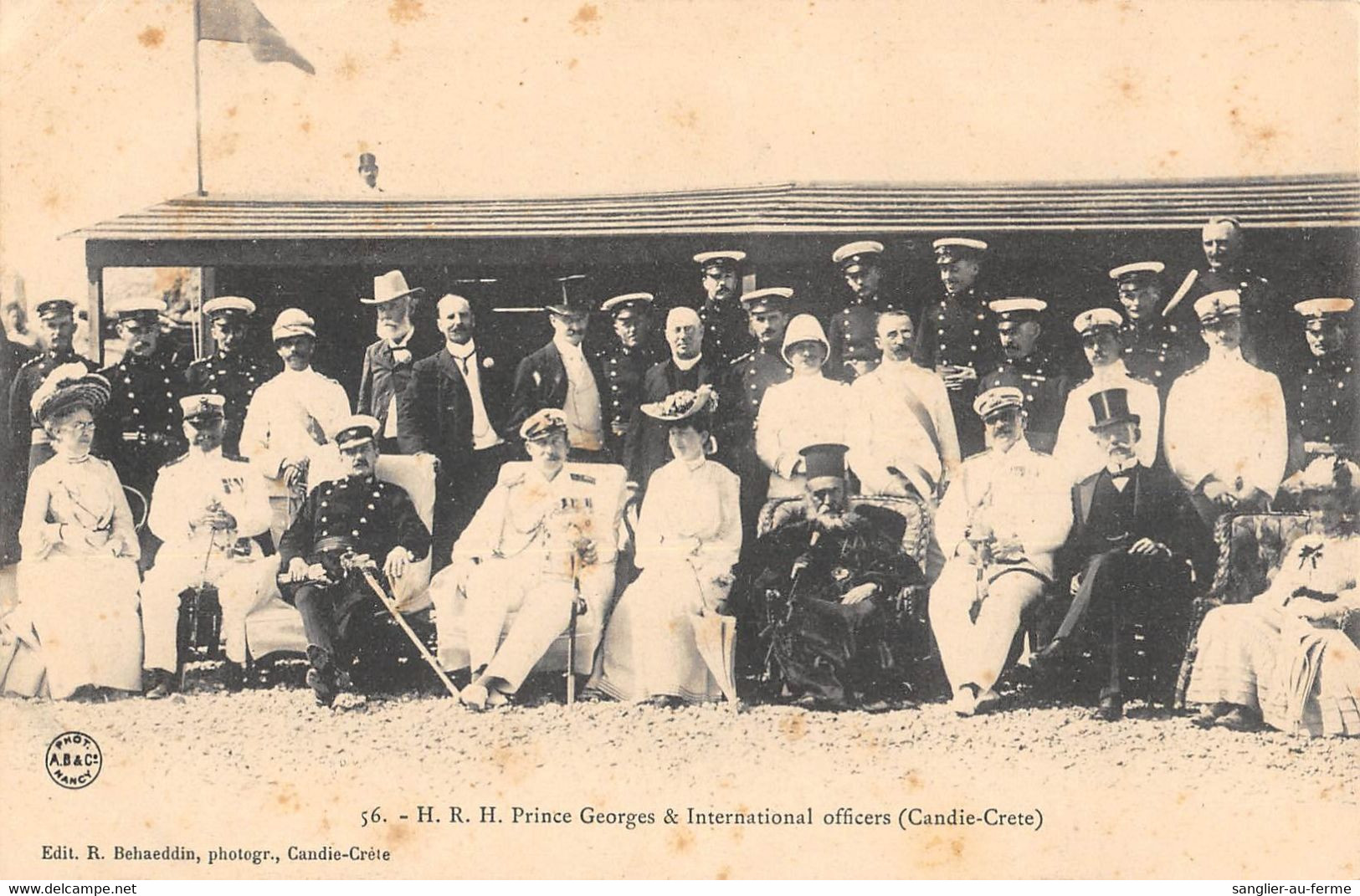 CPA CRETE H.R.H.PRINCE GEORGES AND INTERNATIONAL OFFICERS CANDIE CRETE - Griechenland