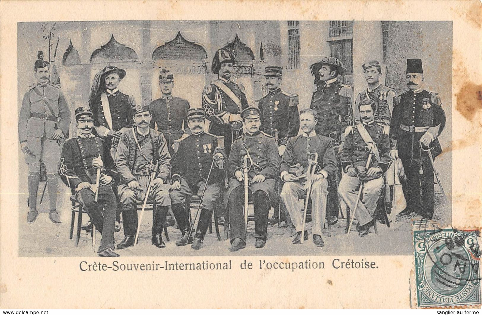 CPA CRETE SOUVENIR INTERNATIONAL DE L'OCCUPATION CRETOISE - Griechenland