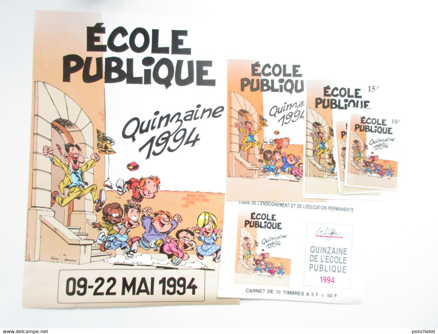 BD LE PETIT SPIROU LOT ECOLE PUBLIQUE - Zelfklevers