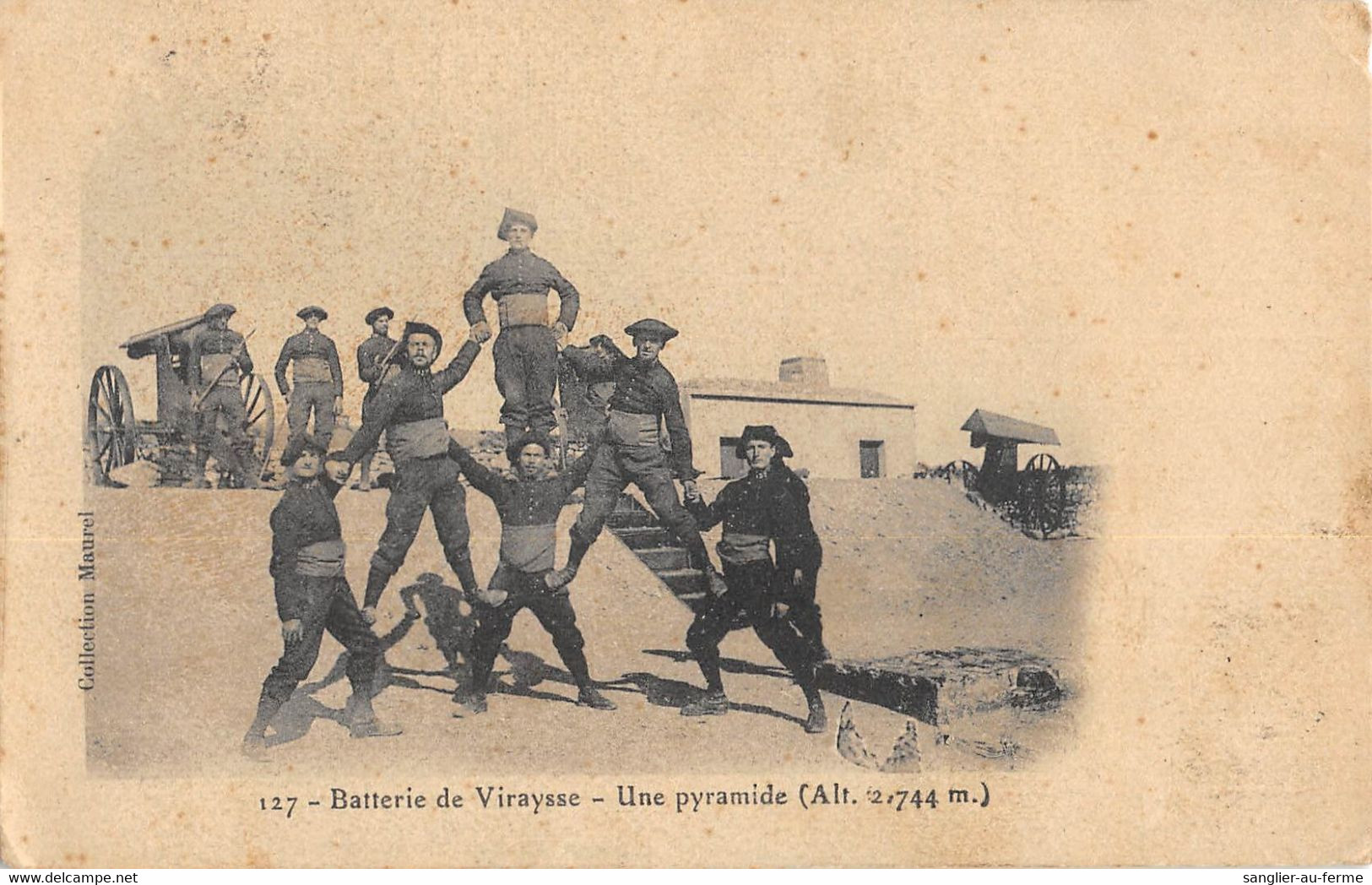 CPA 04 BATTERIE DE VIRAYSSE UNE PYRAMIDE - Autres & Non Classés