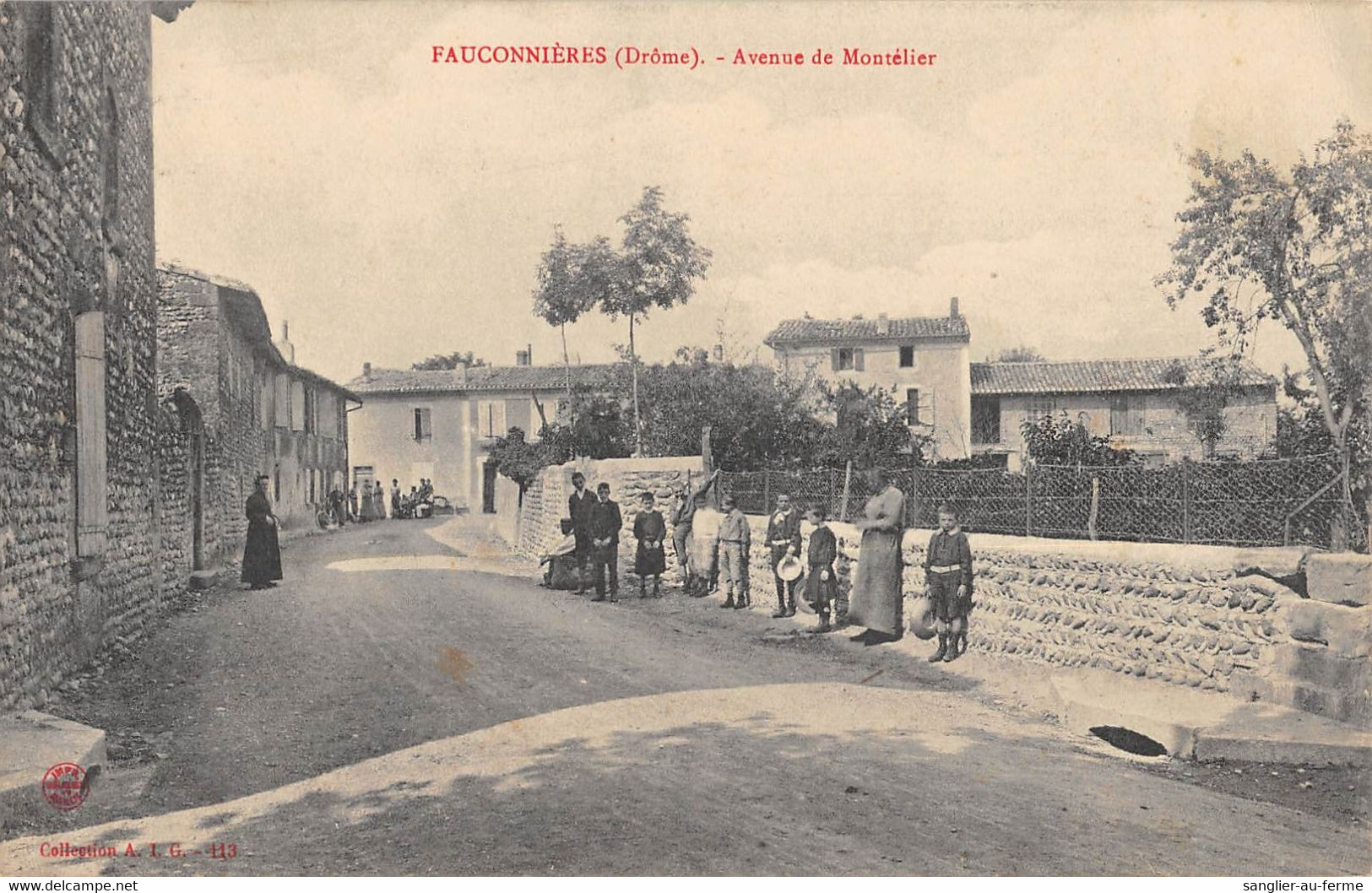 CPA 26 FAUCONNIERES AVENUE DE MONTELIMAR - Sonstige & Ohne Zuordnung