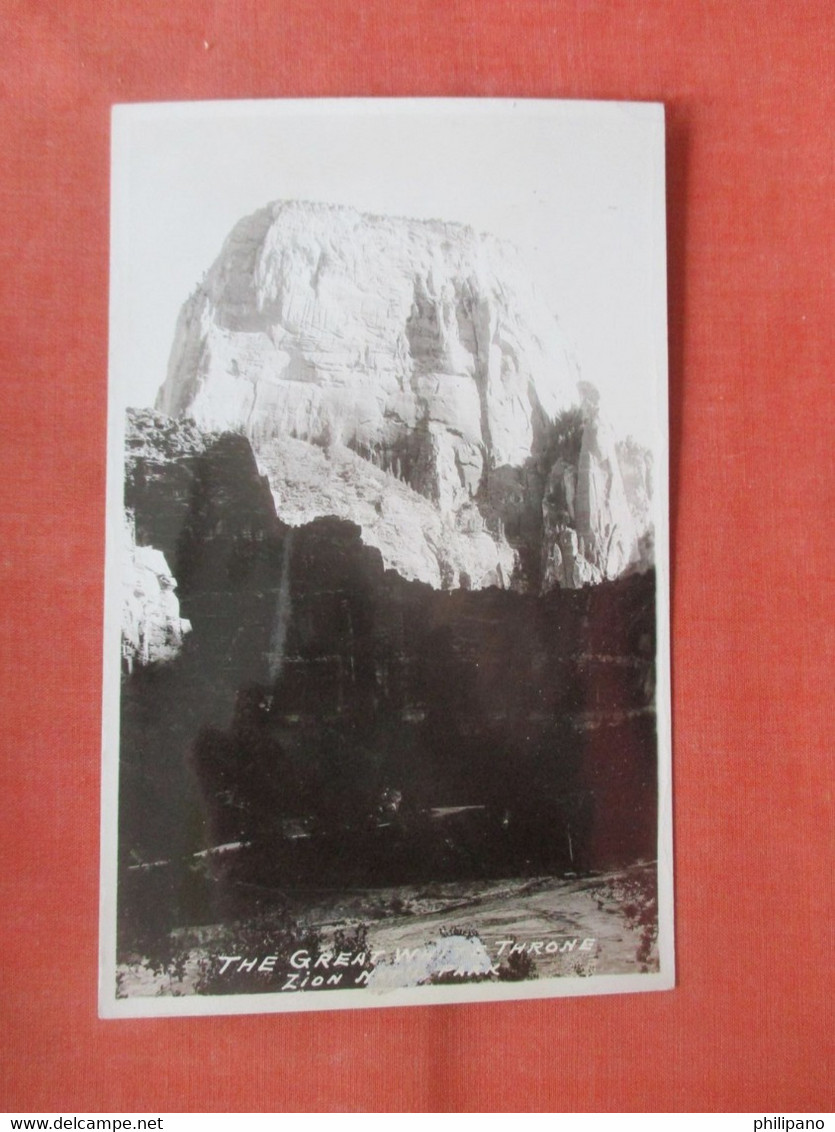 RPPC The Great White Throne Zion National Park    Utah > Zion      ref 5569 - Zion