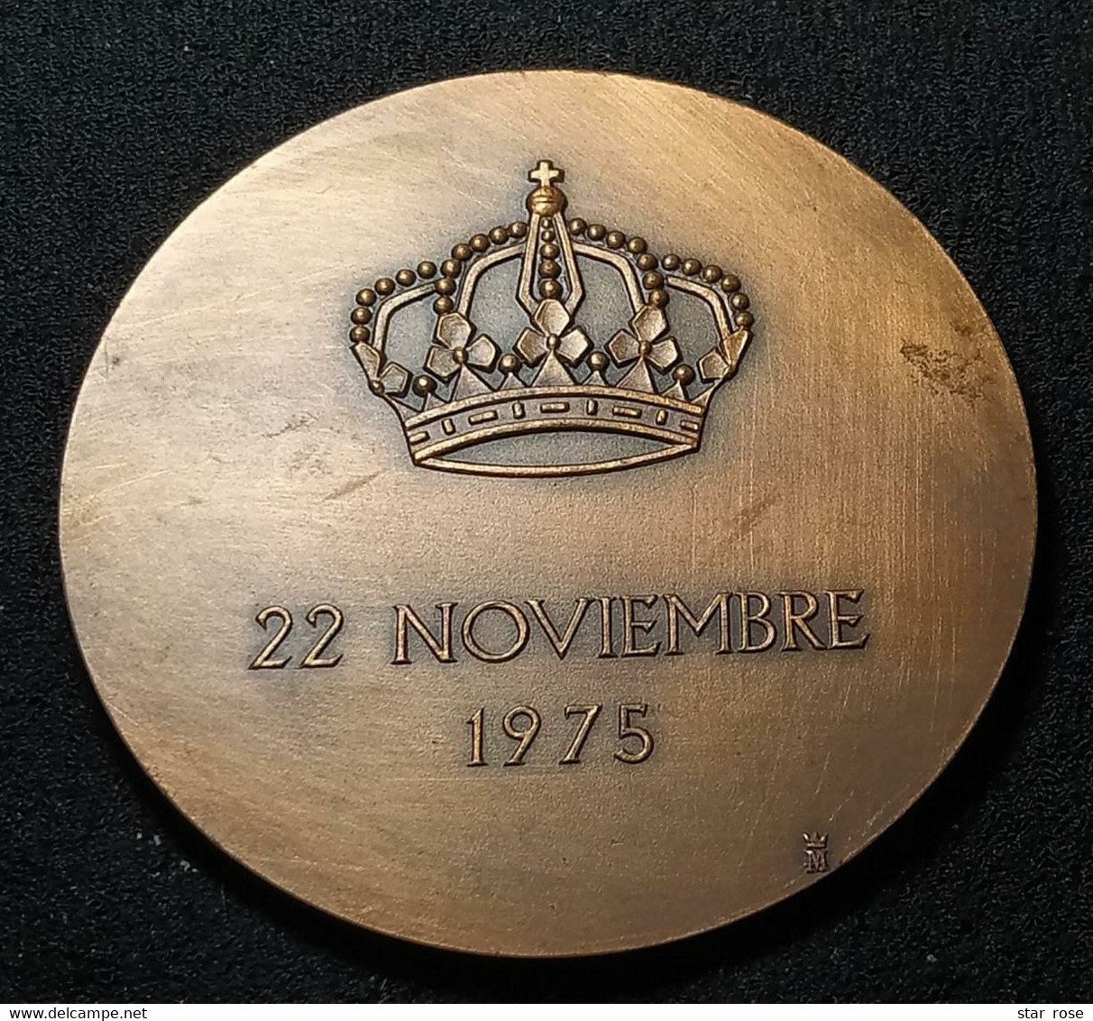 Médaille - Medal - 1975 - España / Spain - Juan Carlos I Rey De España - Big Medal - Monarchia/ Nobiltà