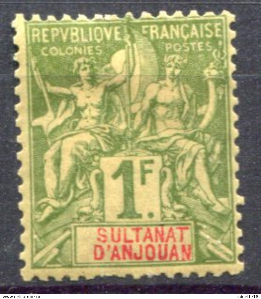 Sultanat D'Anjouan        13 * - Unused Stamps