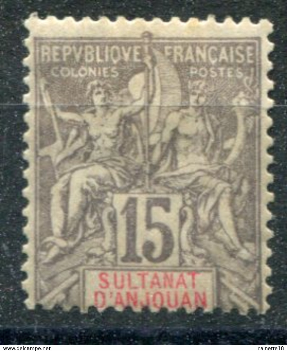 Sultanat D'Anjouan        15 * - Unused Stamps