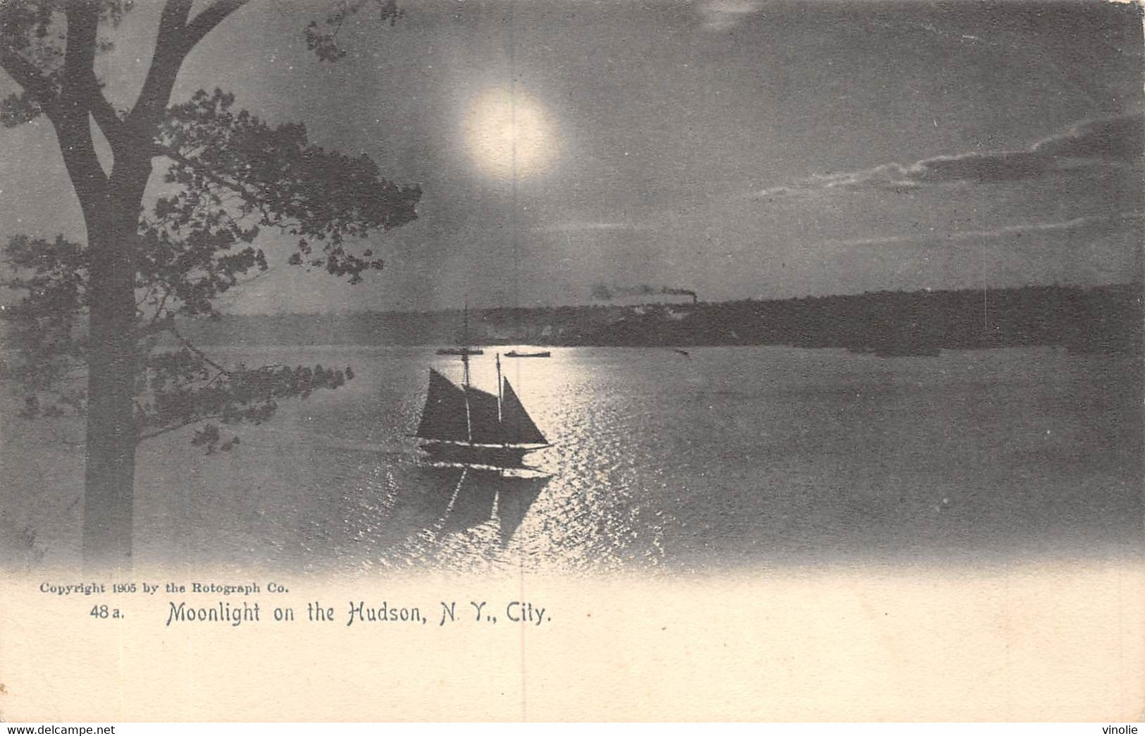 22-1923 : MOOLIGT ON THE HUDSON - Hudson River