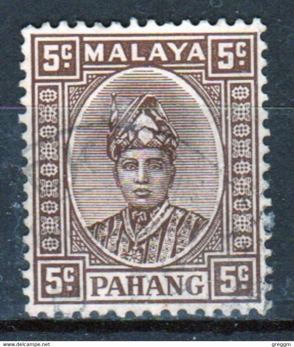 Malaysian State Pahang 1935 Single 5c Definitive Stamp In Fine Used Condition. - Pahang