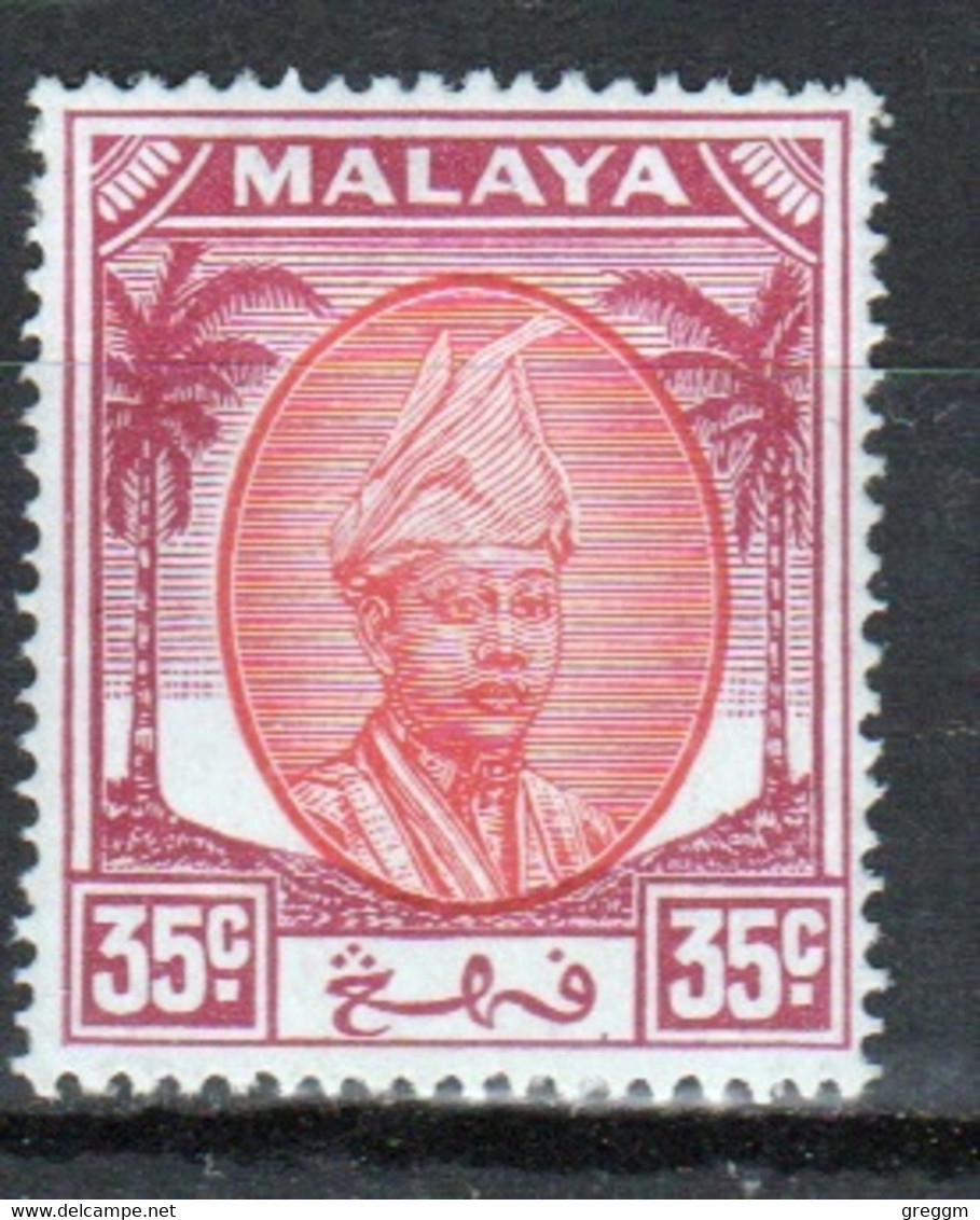 Malaysian State Pahang 1950 Single 35c Definitive Stamp In Mounted Mint Condition. - Pahang