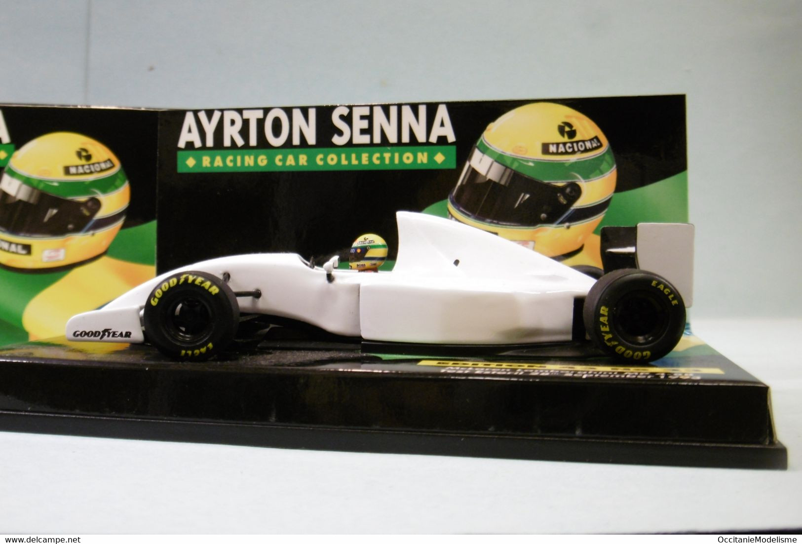 Minichamps - MCLAREN LAMBORGHINI MP4-8B Ayrton Senna Test Estoril 1993 Formule 1 F1 Réf. 540 934399 BO 1/43 - Minichamps