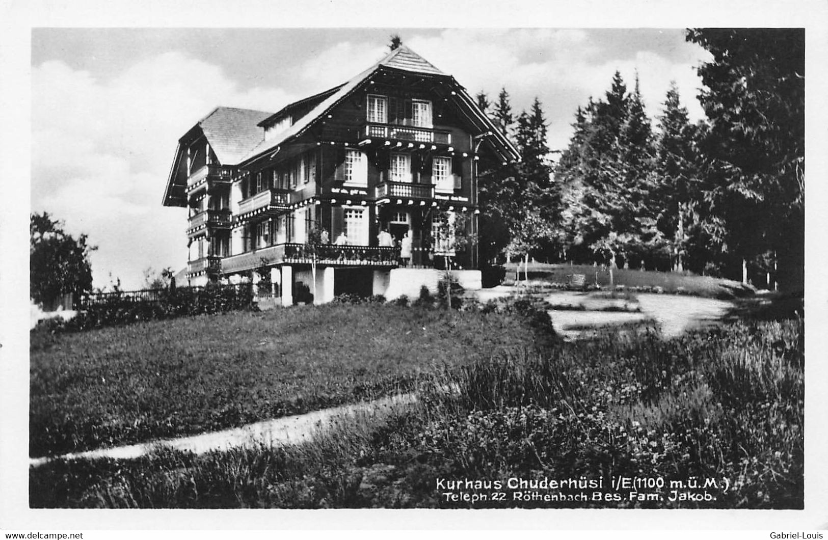 Kurhaus Chuderhüsi Röthenbach I. Emmental 1932 - Röthenbach Im Emmental