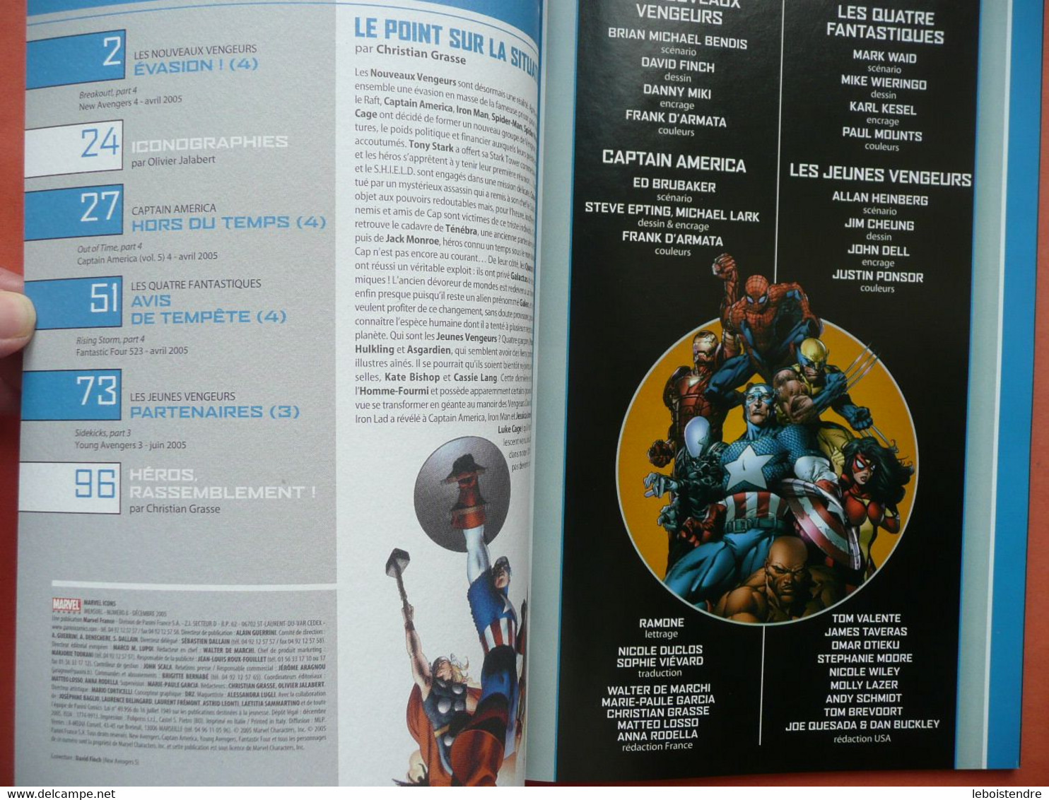 MARVEL ICONS N 8 DECEMBRE 2005 COLLECTOR EDITION  MARVEL PANINI COMICS TRES BON ETAT - Marvel France